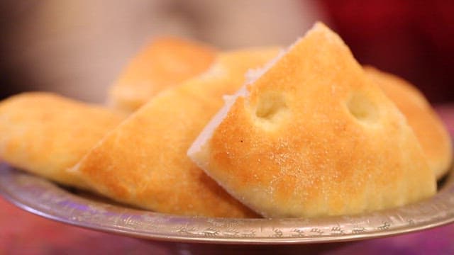 Bread and Appetizing Beef Kofta