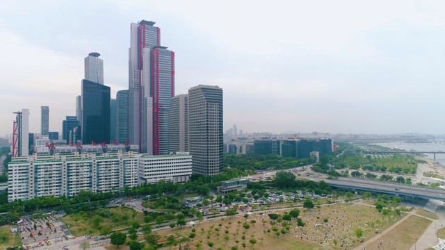 Modern City with Skyscrapers