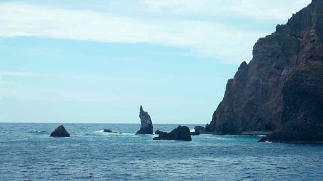 Majestic Coastal Cliffs with Ocean Waves