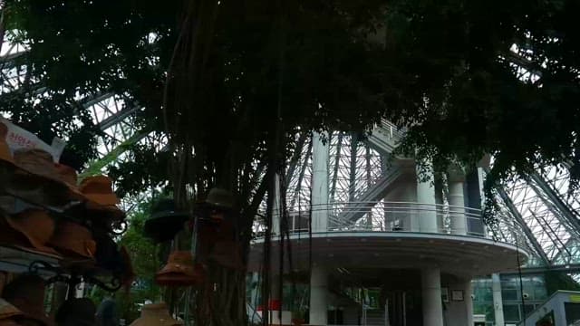 Indoor of the Botanical Garden with a Dome-Shaped Roof