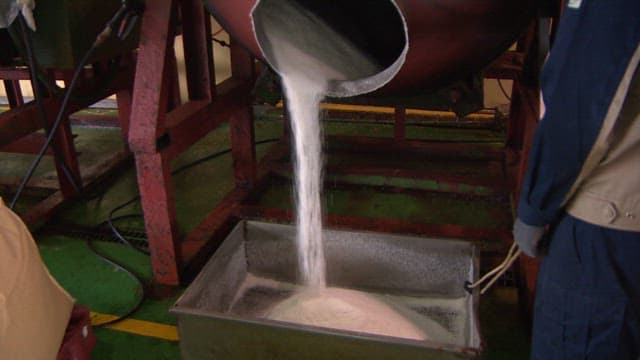 Salt processing factory