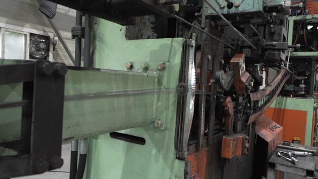 Industrial machine operating in a factory