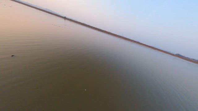 Sunset Reflecting on the Water Surface