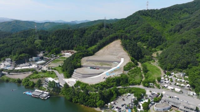 Vacant Lot and Lakeside Carved Out of a Mountainside