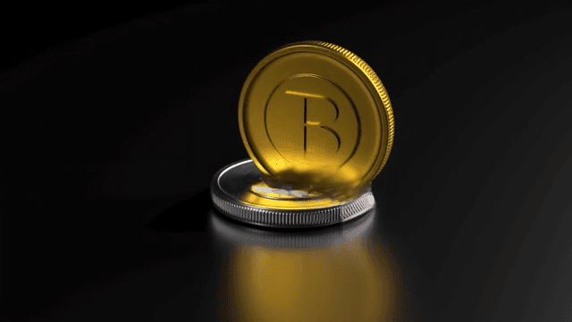 Sequence of a Cryptocurrency Coin Shattering