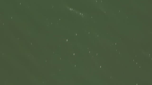 Glistening surface of water