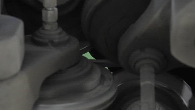 Close-up of industrial machinery in operation