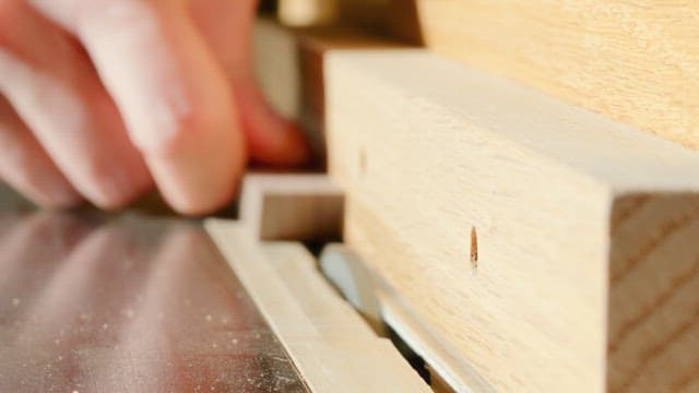 Craftsman Crafting Wooden Parts by Hand
