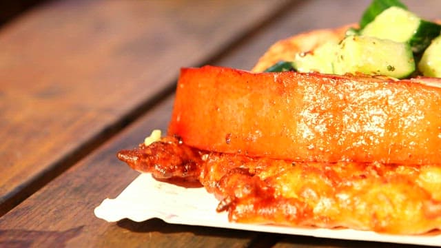 Dish Topped with Delicious Grilled Vegetables