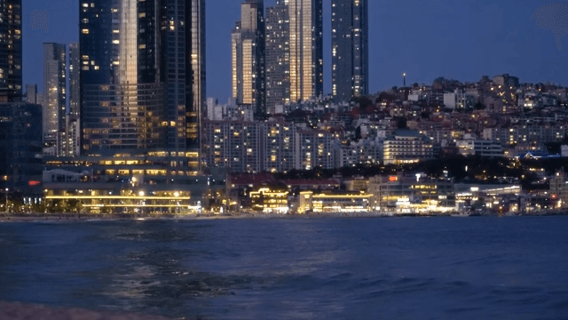 Coastal Cityscape at Dusk