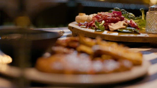 Gourmet Meal Prepared for Dining