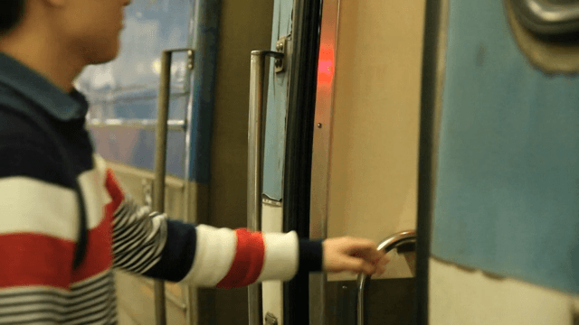 Passengers Boarding a Train
