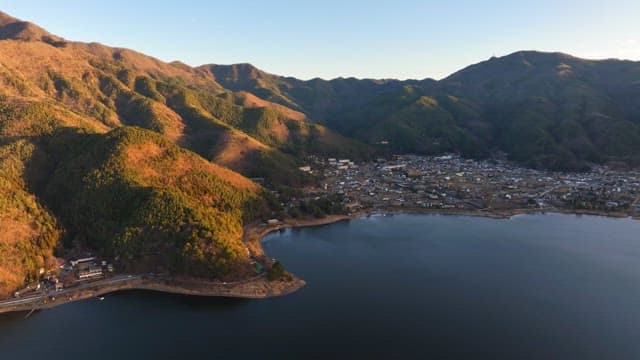 Serene mountain landscape with a lake