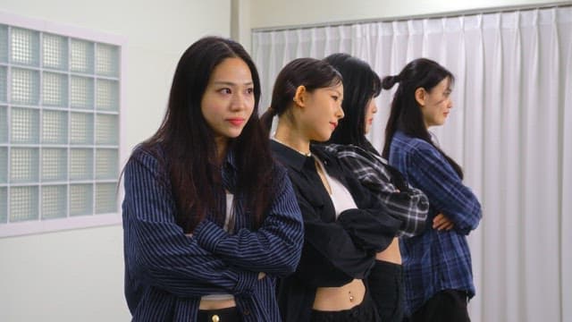 Young Women Posing in Casual Clothes Indoors