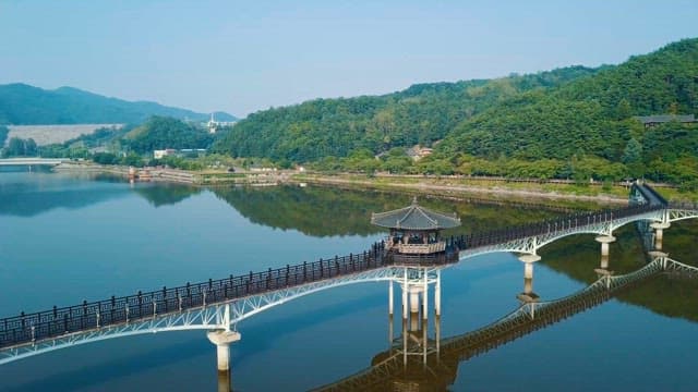 Wolyeong Bridge in Park with Green Nature