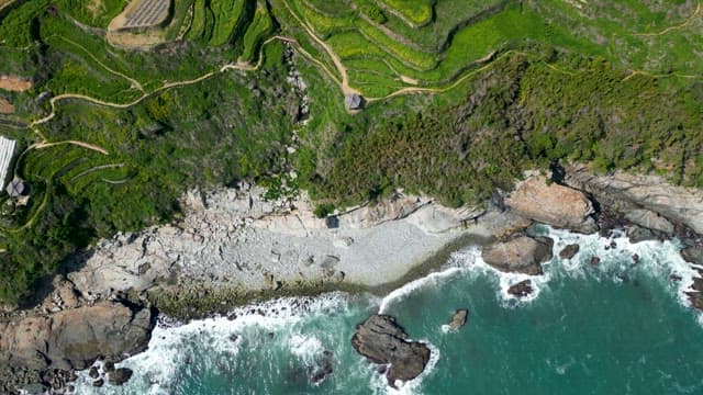 Terraced Farmlands and Coastal Areas