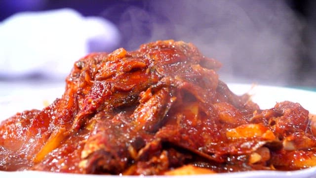 Freshly Cooked Spicy Fish Dish