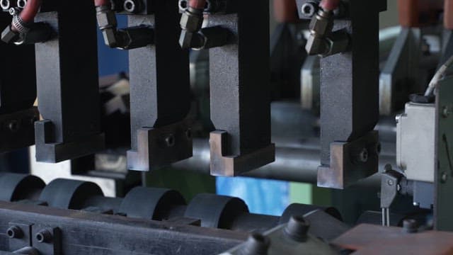 Industrial machinery in operation