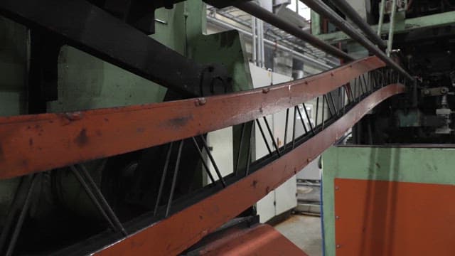 Industrial machine operating in a factory