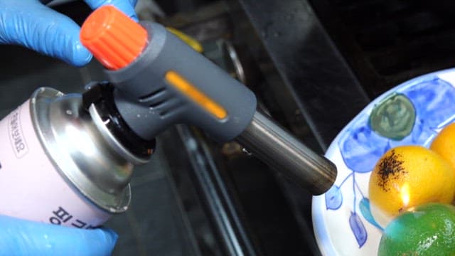 Caramelizing Citrus Fruit with a Torch