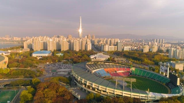 Urban Landscape at Sunset