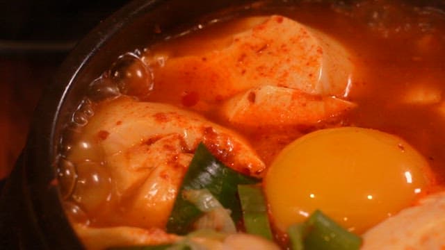 Bubbling Spicy Soft Tofu Stew