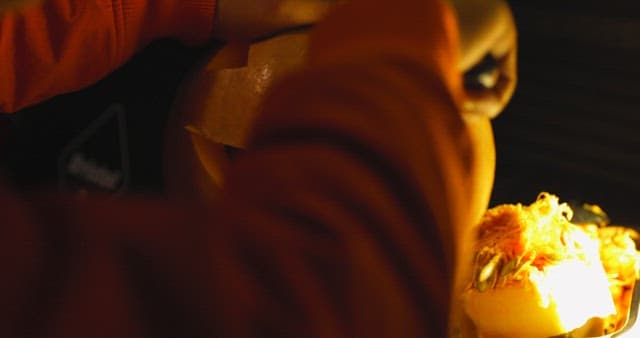 Carving a Pumpkin for Halloween