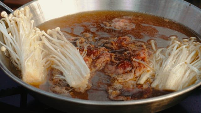 Adding Vegetables to Seasoned Bulgogi