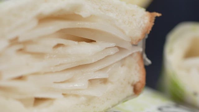 Plated Sandwich After Cut in Half