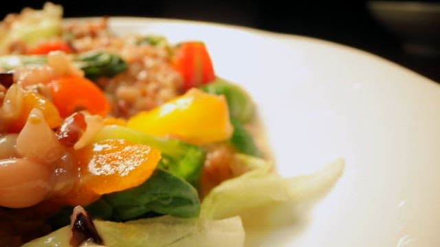 Fresh and appetizing multigrain vegetable salad