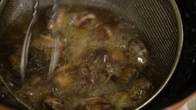 Clams Sizzling in a Boiling Pot