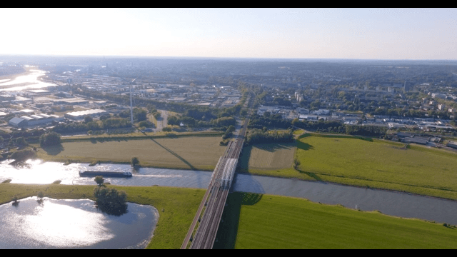 Bridge over the river that runs through the village