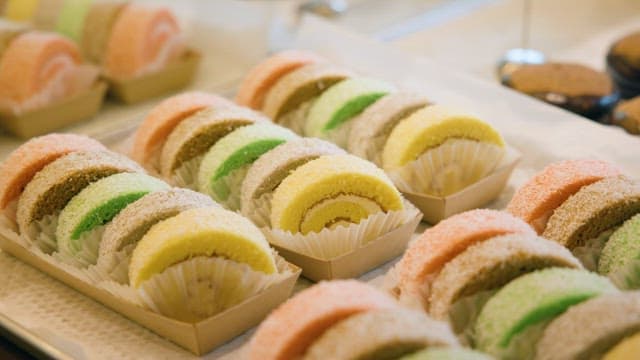 Cute and Colorful Roll Cakes