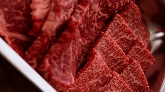 Assorted Sliced Raw Beef Steaks in a Tray