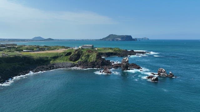 Scenic Coastal Landscape with Lush Cliffs