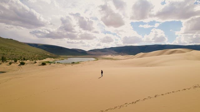 Standing on Expansive Sand Dunes
