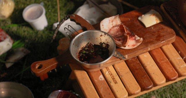 Making Sauce for Grilled Squid