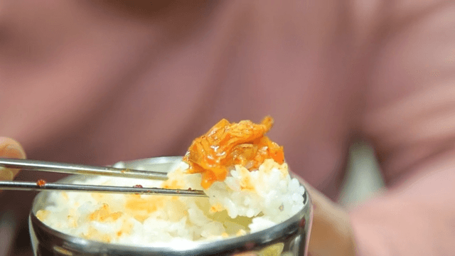 Spicy braised half-dried pollack with rice