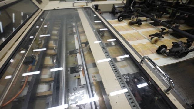 Industrial Machine Printing Banknotes