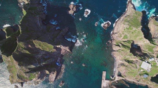 Rocky coastline with clear blue sea
