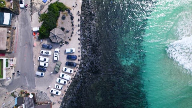 Path Next to the Coast on a Sunny Day