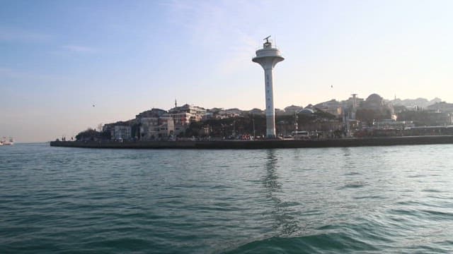 Cityscape near the Bosphorus Strait in Türkiye