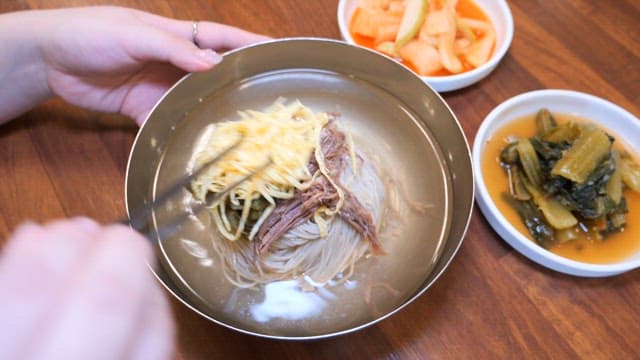 One Chopstick of Chewy Cold Noodles