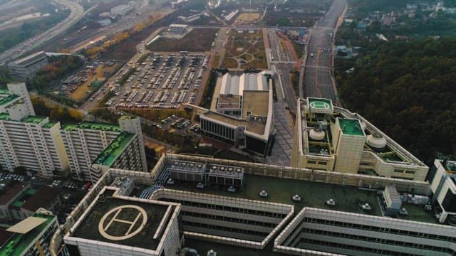 Cityscape and Transportation Hub