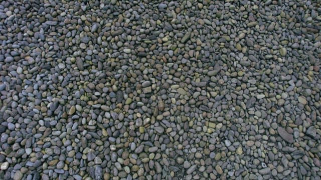 Land Covered with Round and Smooth Pebbles