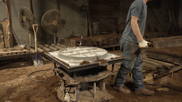 Workers assembling parts in a factory