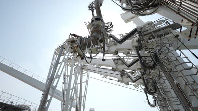 Large industrial machine on a sunny day