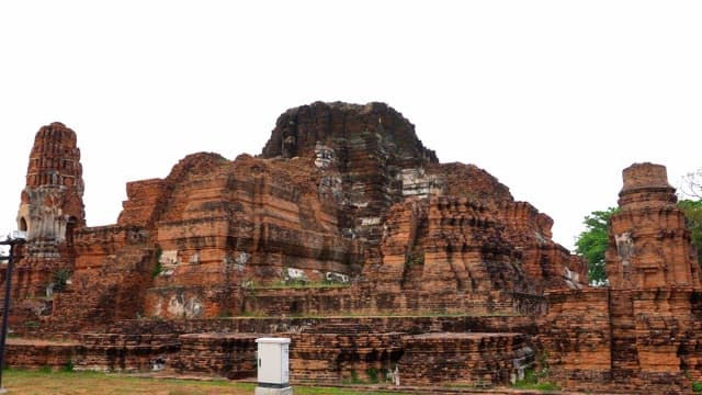 Historic site, the magnificent structure of an old Buddhist temple