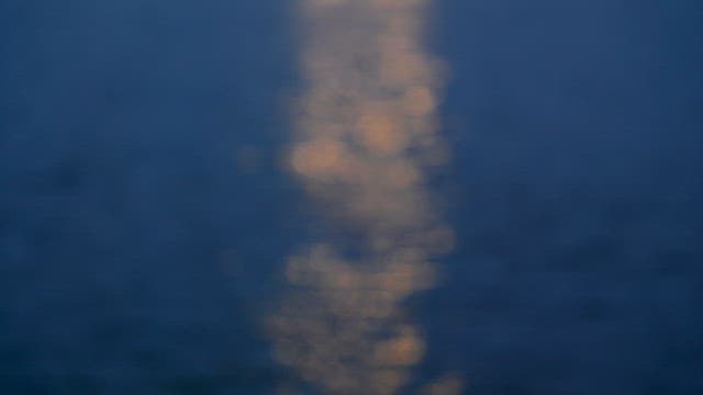 River with the sunset reflected on it