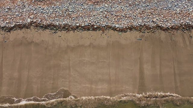 Serene beach with gentle waves